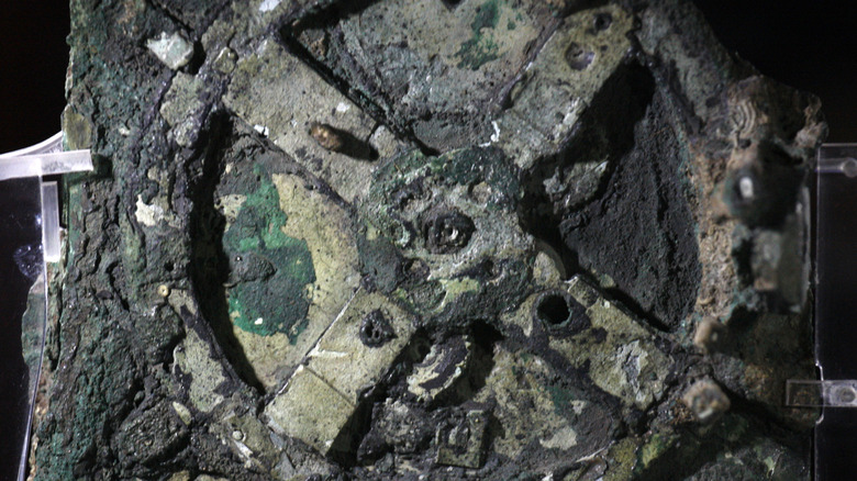 rusted metal antikythera mechanism