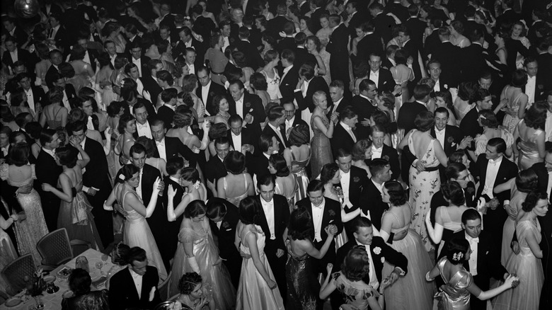 Debutantes' coming-out dance at Queen Charlotte's ball at Grosvenor House