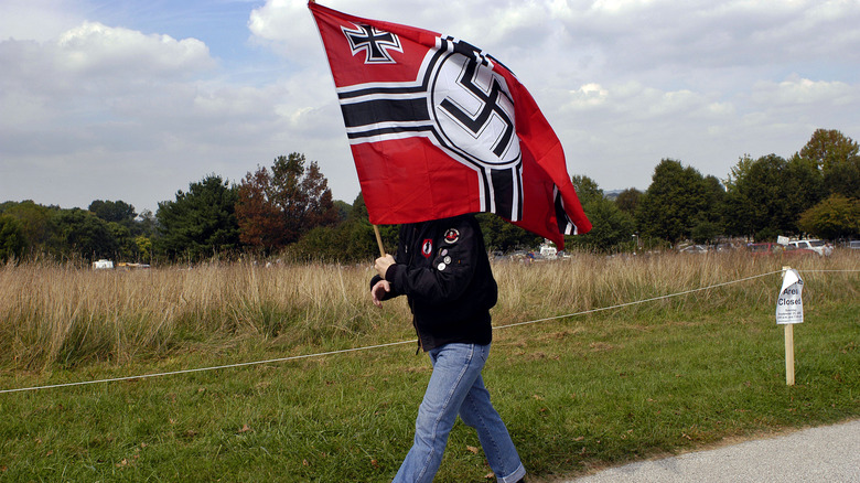 An American Nazi Party member 