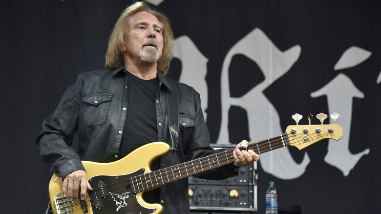 Geezer Butler playing bass, 2019