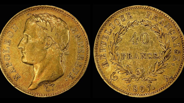 napoleon coin francs 