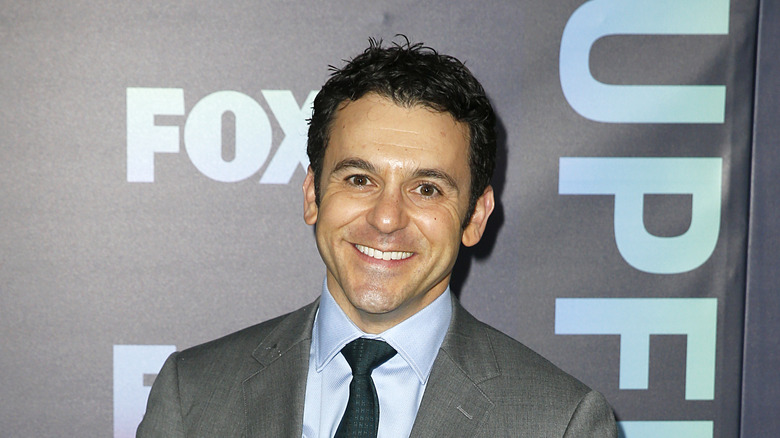 Fred Savage gray suit