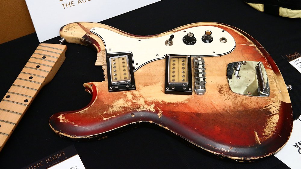 Cobain's smashed guitar