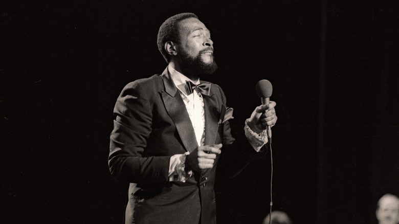 Marvin Gaye on stage