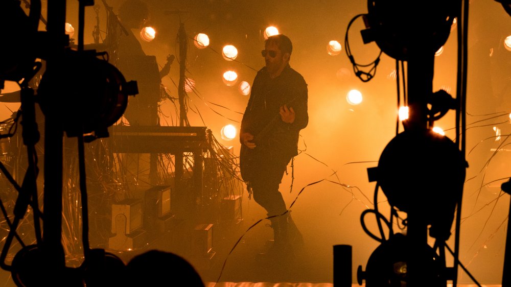 Trent Reznor performing with Nine Inch Nails