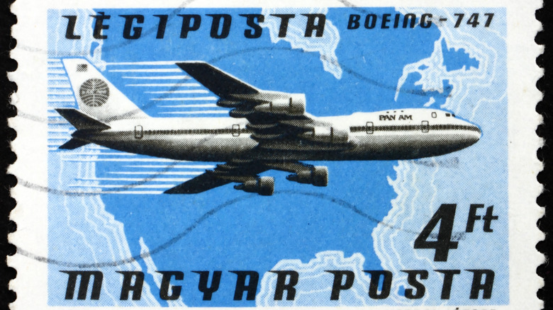 Pan Am Boeing 747 stamp