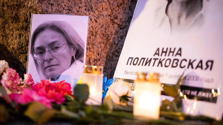 Memorial for journalist Anna Politkovskaya