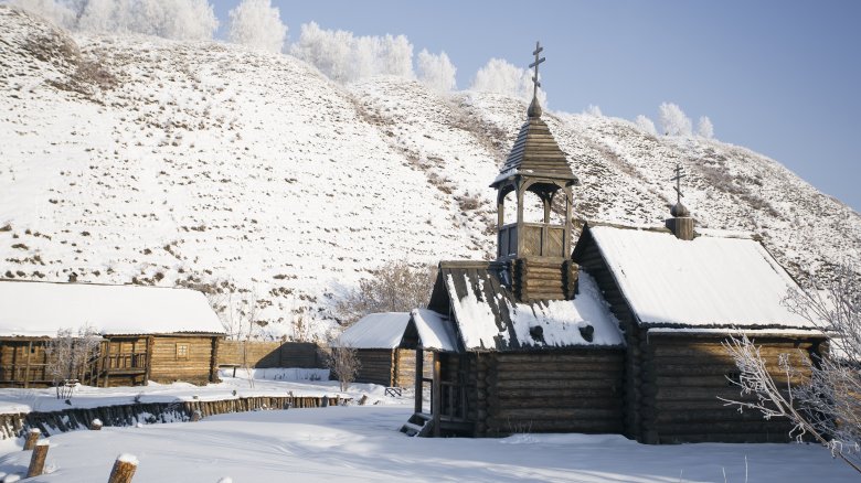 Old settlement in Siberia