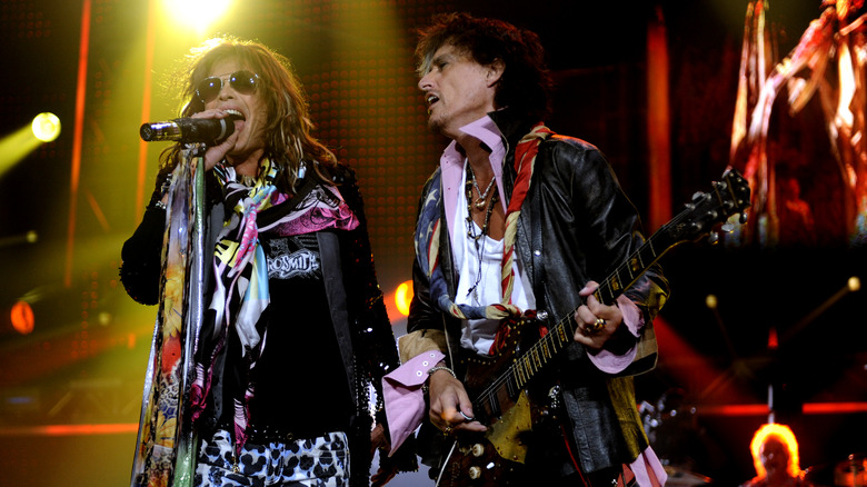 Steven Tyler and Joe Perry  