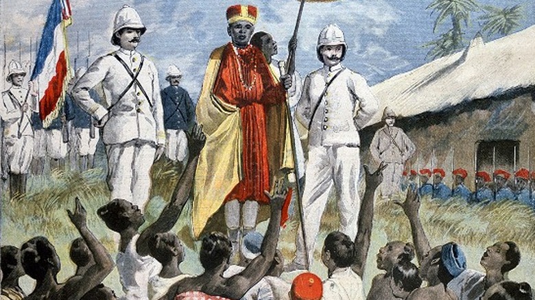 French takeover of Dahomey, new King