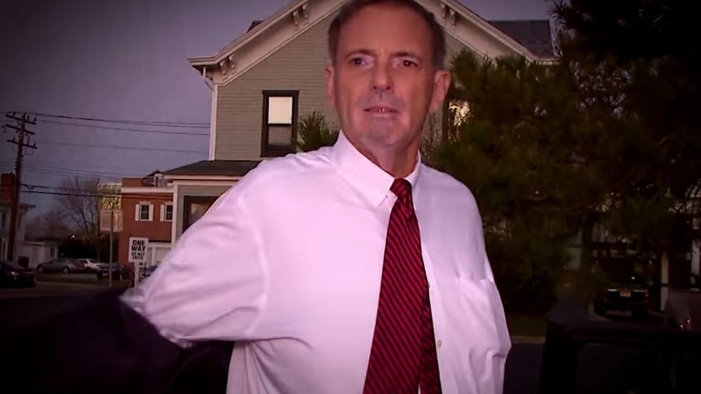 Peter Hackett white shirt and tie