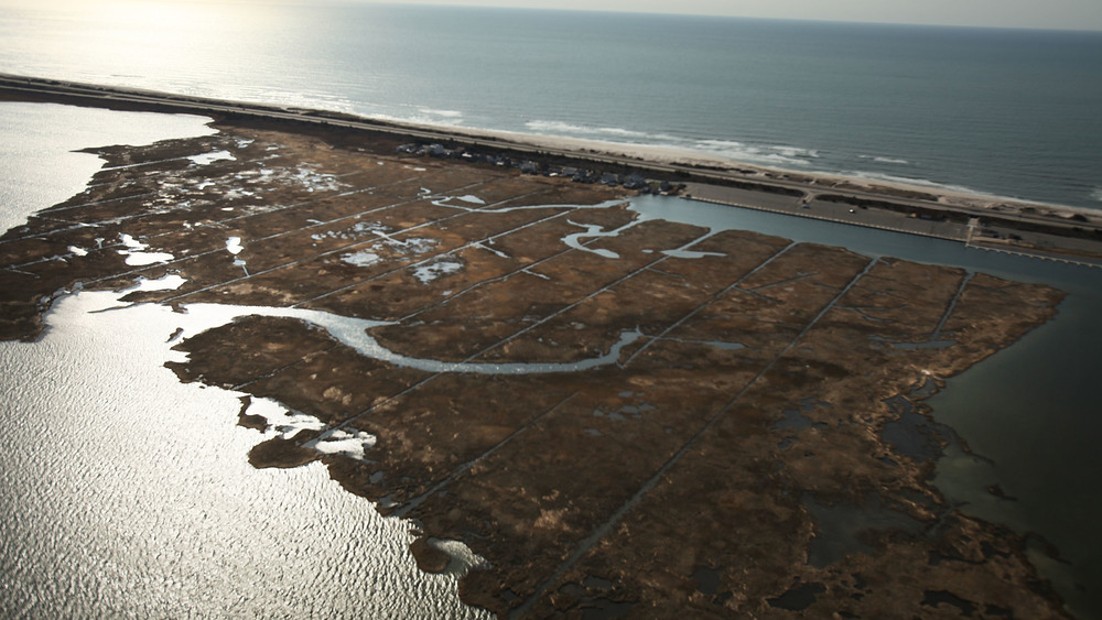 Aerial view of Gilgo Beach