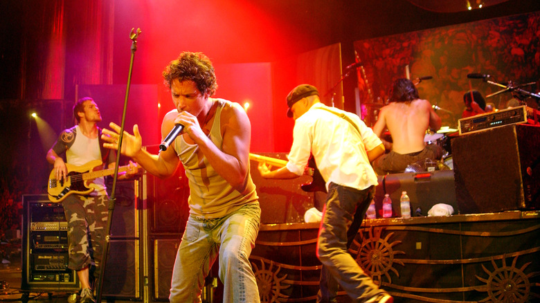 Audioslave performing at Lollapalooza 