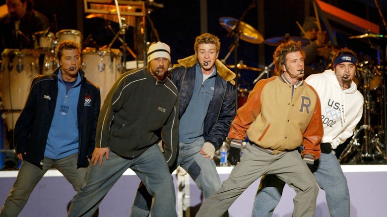 NSYNC performing at the winter olympics