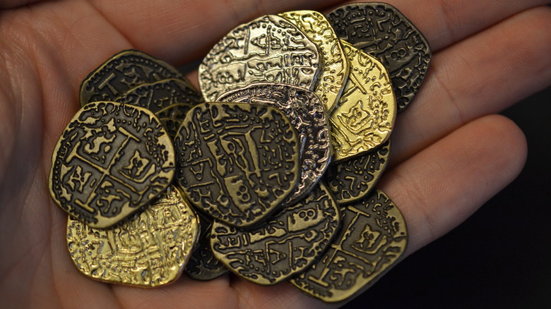 Gold doubloons