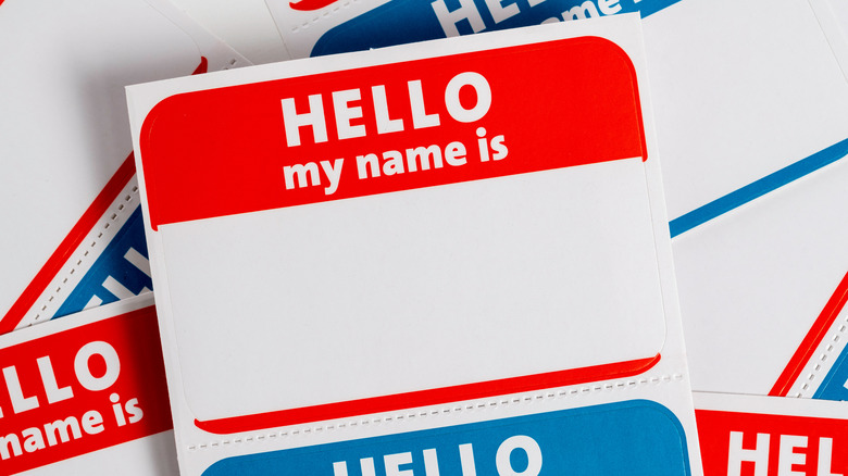 Grab a name tag