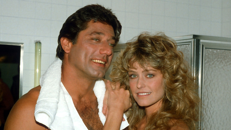 Joe Namath and Farrah Fawcett