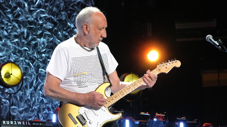 Pete Townshend and guitar