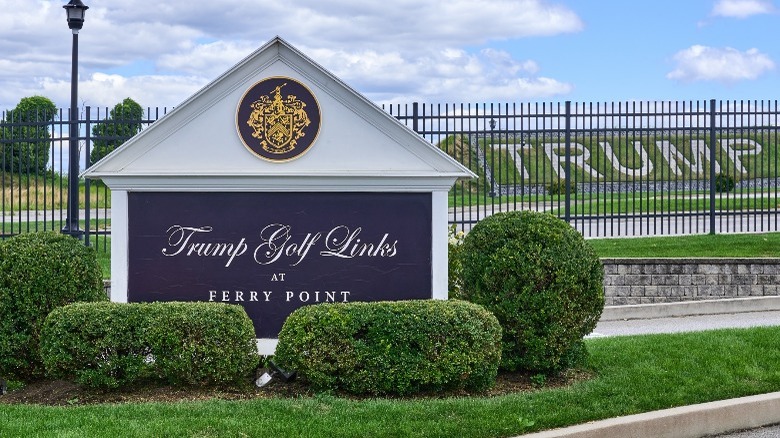 Trump Ferry Point sign