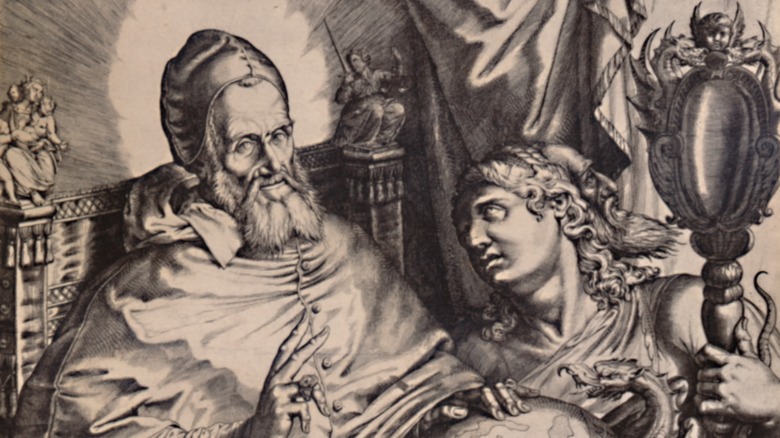 Engraving of Pope Gregory XIII 