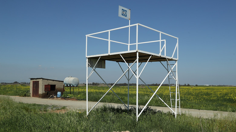 United Nations peacekeepers' viewing platform