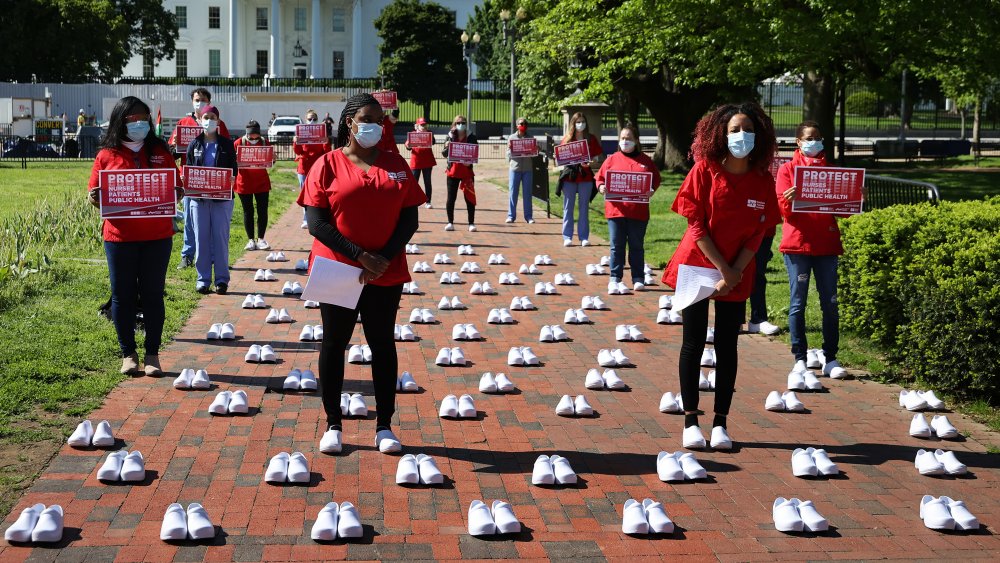 Nurses protest