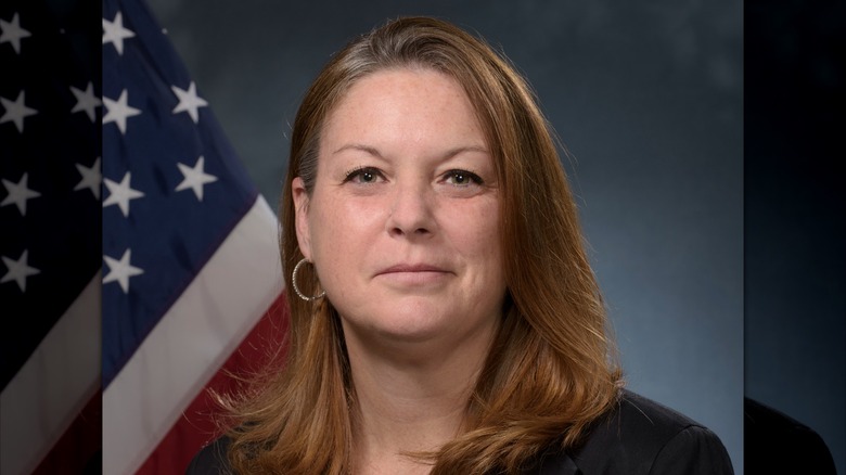 Secret Service Director Kimberly Cheatle flag