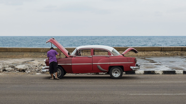 Vintage car in Havana, Cuba