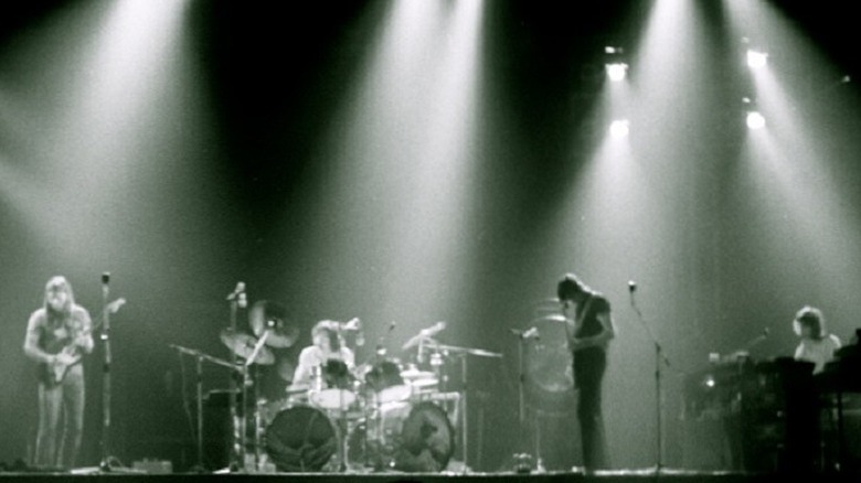 Pink Floyd performing in 1973