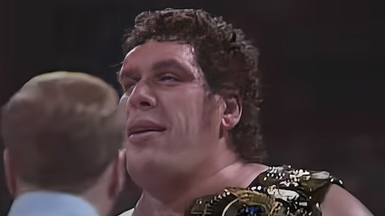 Andre the Giant smiling