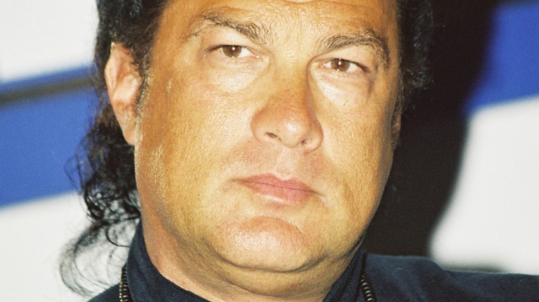 Seagal scowls