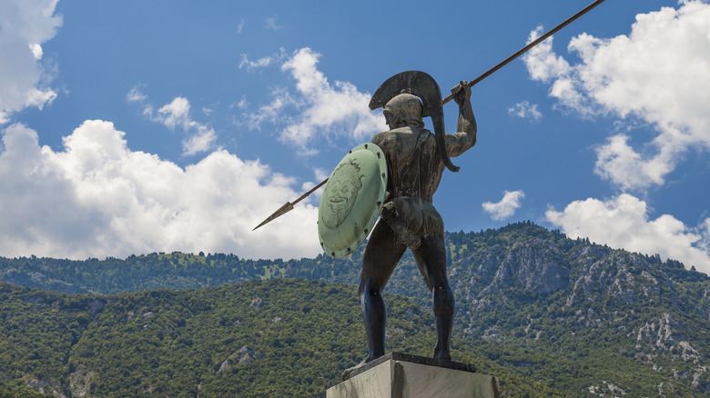 Statue of Spartan King Leonidas 