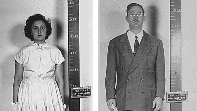 Julius and Ethel Rosenberg mugshots