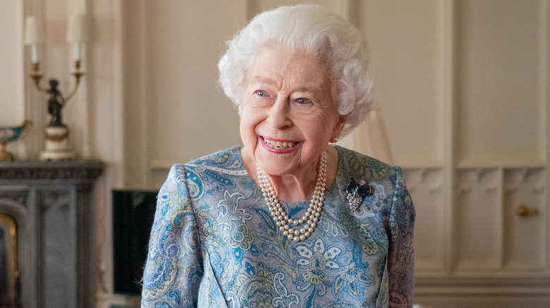 Queen Elizabeth II smiling