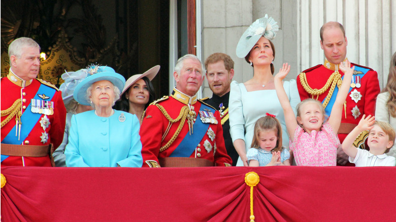 The royal family at a gathering