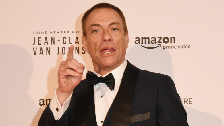 Jean-Claude Van Damme pointing