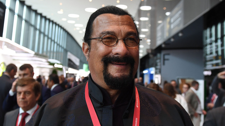 Steven Seagal smiling