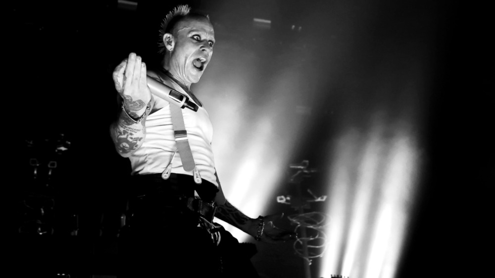 Keith Flint performing in 2017