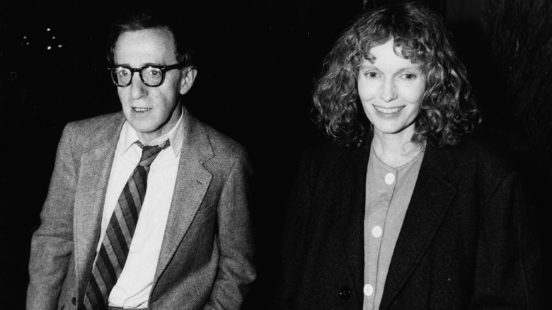 Mia Farrow and Woody Allen in 1986