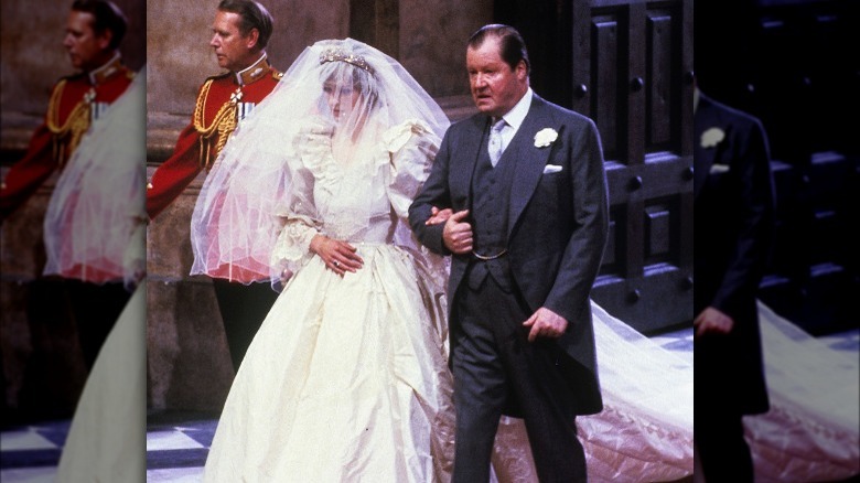 Princess Diana with her father, Earl Spencer