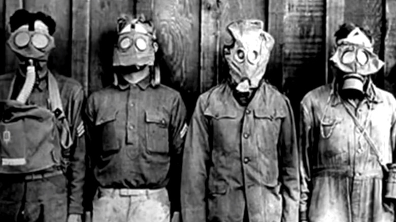 People in masks in "The Russian Sleep Experiment"