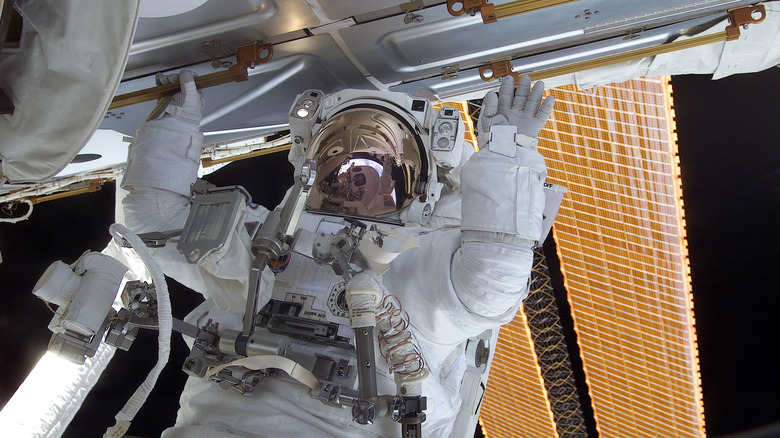 Robert "Beamer" Curbeam on a spacewalk