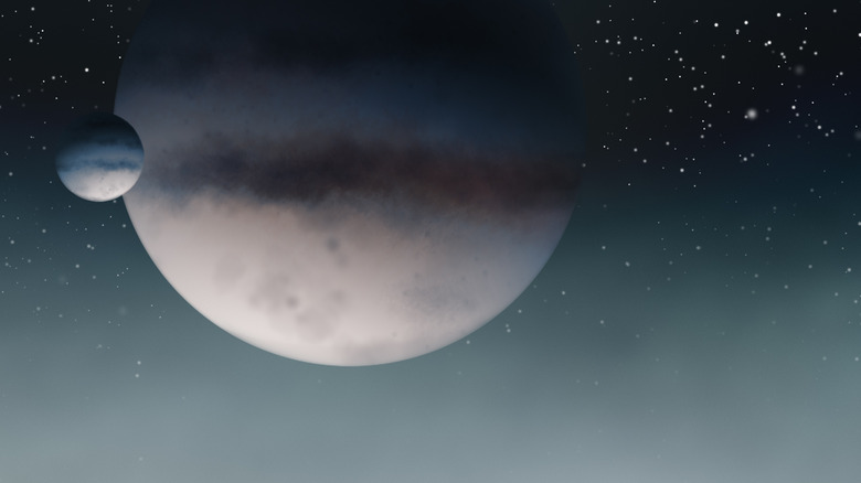 planet and a star getting close