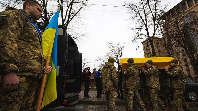Funeral for Ukrainian journalist-turned-soldier