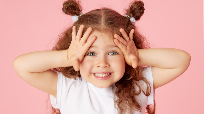 Young girl smiling