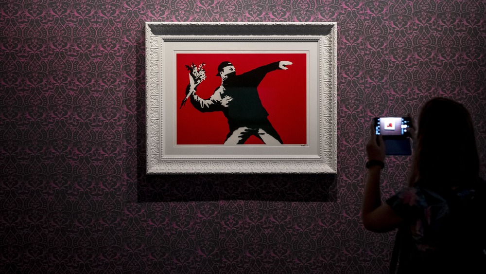 Banksy art at Rome exhibition