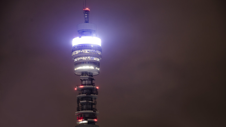 The BT Tower at night