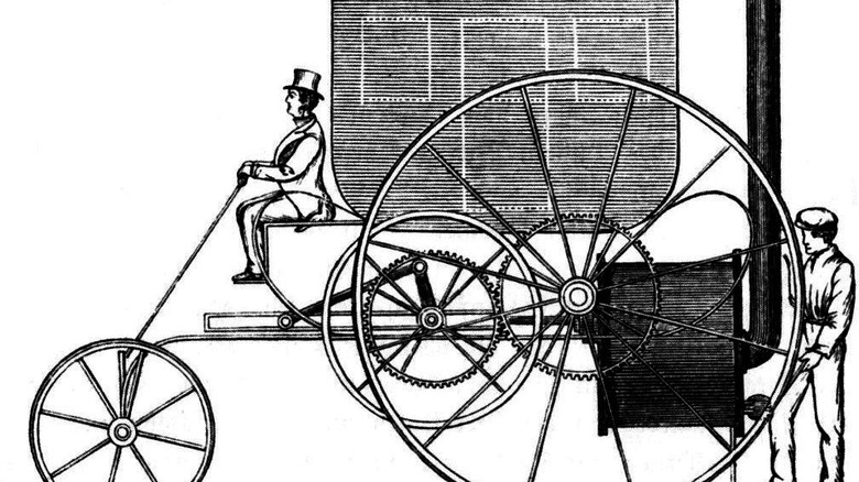 richard trevithick's steam-powered road locomotive