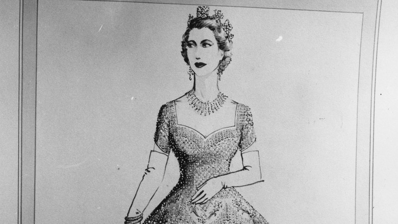 Elizabeth's coronation gown