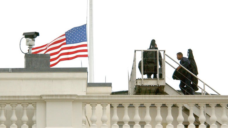 Snipers on roof of White House